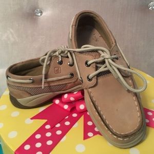 ! 48hr Price Drop ! Girl’s Tan Sperry’s Size 11.5